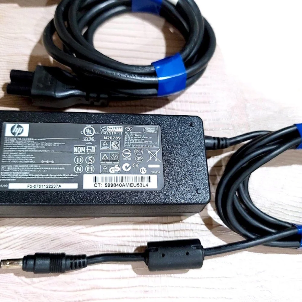 Genuine HP OEM HP Laptop AC Adapter Printers/Computer 90W Power Cord (042519-11)